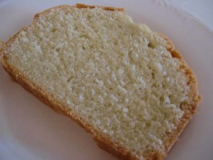 Gluten Free Pound Cake Slice