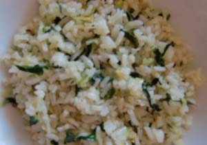 Vegan Basil Rice Pilaf