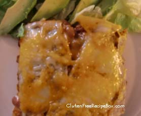 Gluten-free Chili Lasagna Gluten-free Chili Lasagna with Tortillas