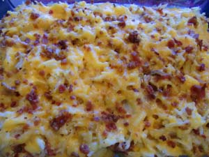 Gluten Free Breakfast Casserole with Bacon