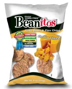 Pinto Bean and Flax Chips - Cheddar Cheese