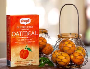 Simpli Gluten-Free Apricot Instant Oatmeal