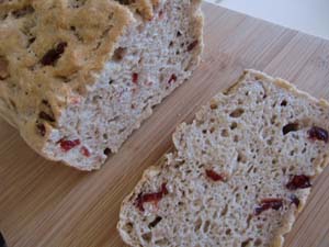 Gluten Free Oat Bread Recipe with Cinnamon and Cranberries