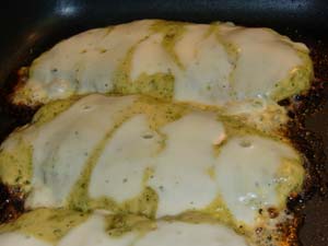 Gluten Free Chicken Parmesan with Pesto Sauce