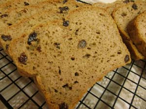 Gluten Free Cinnamon Raisin Bread