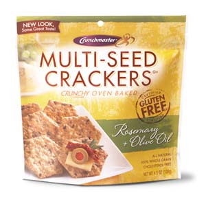Image: Crunchmaster Gluten Free Crackers - Multi-Seed  - Rosemary and Olive OIl