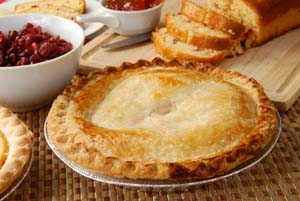 Gluten Free Turkey and Cranberry Pie