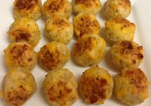 Gluten Free Appetizers: Sausage and Cheese Bread Balls