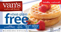 Image: Box of Van's Frozen Gluten Free Waffles