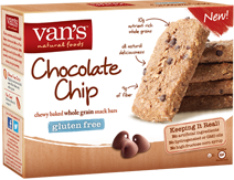Image: Van's Gluten Free Snack Bars - Chocolate Chip