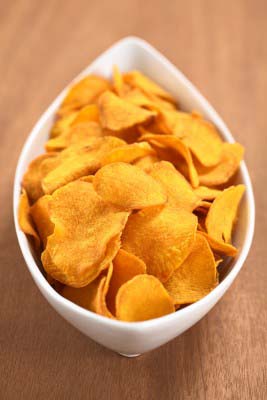 Homemade Sweet Potato Chips (Naturally Gluten Free)