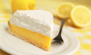 Gluten Free Lemon Cream Pie (Plain or with Whipped Cream)