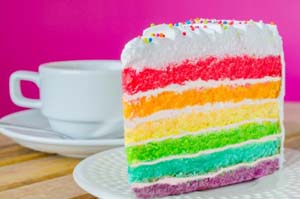 Gluten Free Rainbow Cake