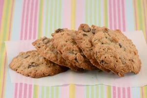 Sugar-Free Dairy-Free Gluten Free Oatmeal Raisin Cookie Recipe
