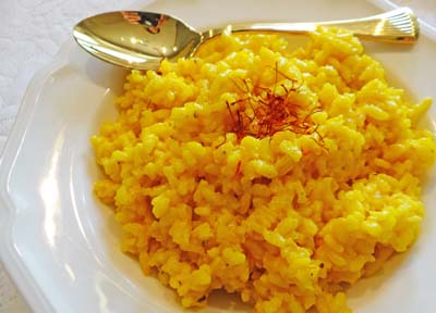 Gluten Free Saffron Risotto (With or Without Wine)