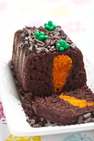Chocolate Gluten Free Easter Cake with Carrot In Each Slice