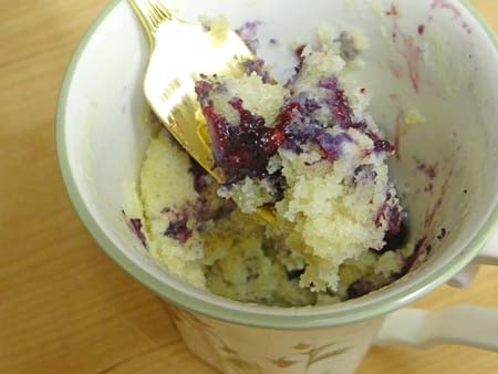 Gluten Free Blueberry Muffin in a Mug