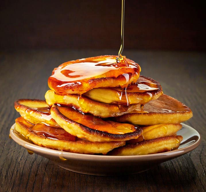 Gluten Free Sweet Potato Pancakes or Waffles with Orange Maple Sauce