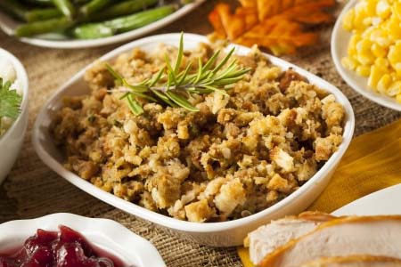 Gluten Free French Bread Stuffing with Schar Baguettes