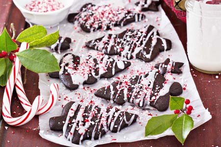 Deconstructed Gluten Free Oreo Peppermint Cookies