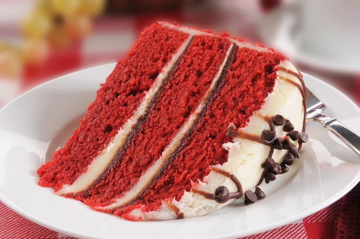 Double-Frosted Gluten Free Red Velvet Cake Recipe