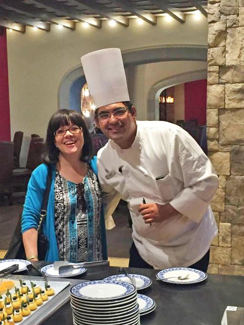 Carla Spacher and Chef Caesar from Hyatt Ziva Cabo