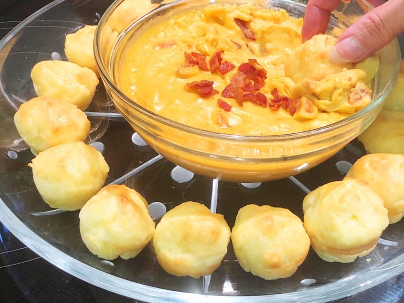 Mini Gluten Free Appetizer Rolls and Cheesy Dips