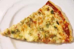 Gluten Free Pizza Slice with Thin Crust