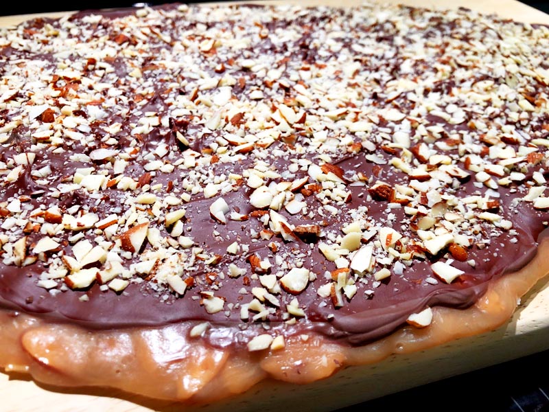 Gluten Free Chocolate Almond Brittle