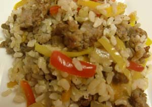 Image: Gluten Free Casserole with Rice and Sausage