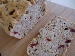 Gluten-free Cranberry Oat Nut Bread