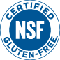 NSF Certified Gluten-Free Seal