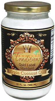 Tropical Traditions Virgin Gold Label Coconut Oil