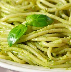 Image: Gluten Free Pesto Spaghetti