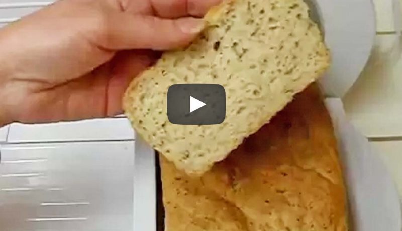Gluten Free Oat Bread Baked in Oven