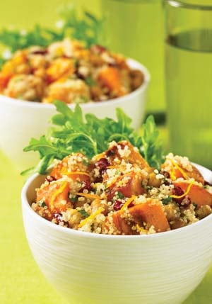 Image: Warm Butternut Squash Quinoa Salads with Crispy Chickpeas