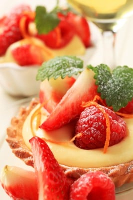 Image: Individual Pastry Cream Filled Tart