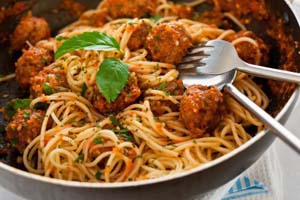 Image: Gluten Free Spaghetti and Meatballs