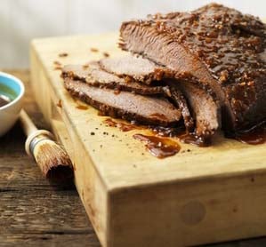 Image: Grilled Beef Brisket with Barbecue Sauce