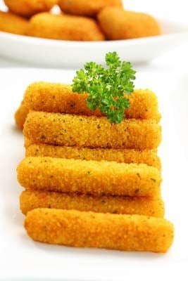 Image: Gluten Free Mozzarella Sticks Fried
