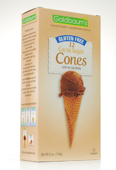 Image: Goldbaum's Gluten Free Ice Cream Cones - Cocoa Flavor