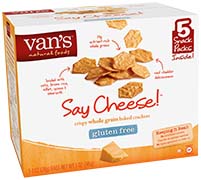 Image: Van's Natural Foods Say Cheese Gluten Free Crackers - Snack Pack