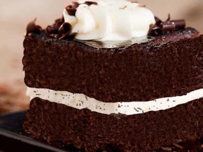 Gluten Free Double Fudge Cake with Cheesecake Filling