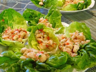 Gluten Free Chicken Lettuce Wraps with Homemade Sweet & Spicy Chili Sauce