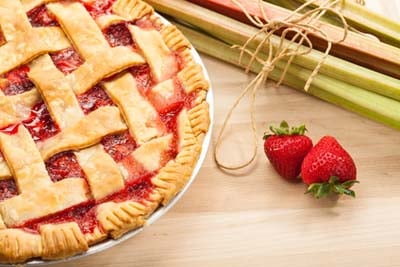 Gluten Free Strawberry Rhubarb Pie