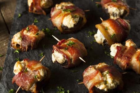 Bacon Wrapped Mushrooms