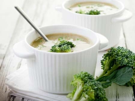 SKinny Cream of Broccoli Soup