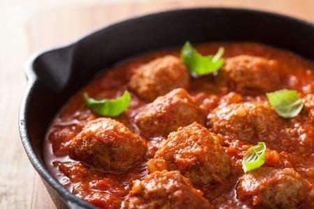 Italian Gluten Free Meatballs