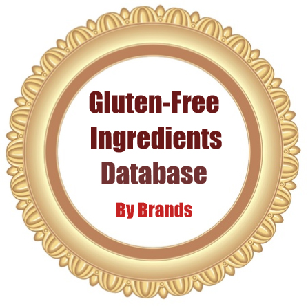 Database of Brands of Gluten Free Ingredients