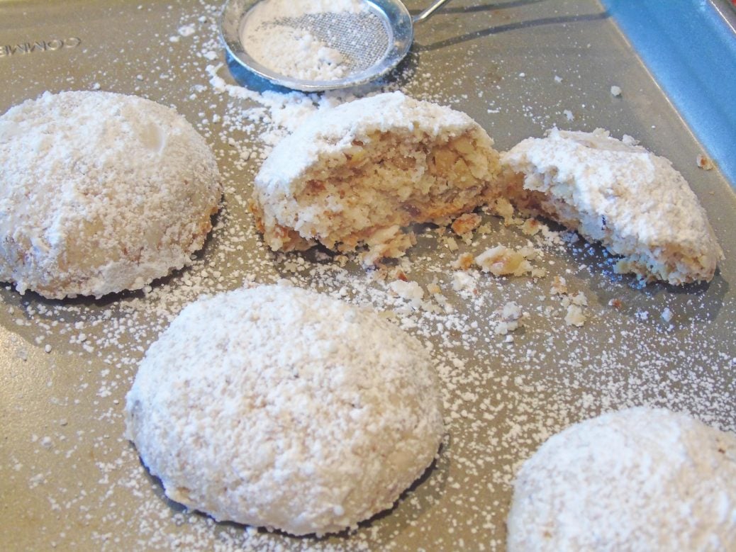 Gluten Free Polvorones - Walnut Shortbread Cookies
